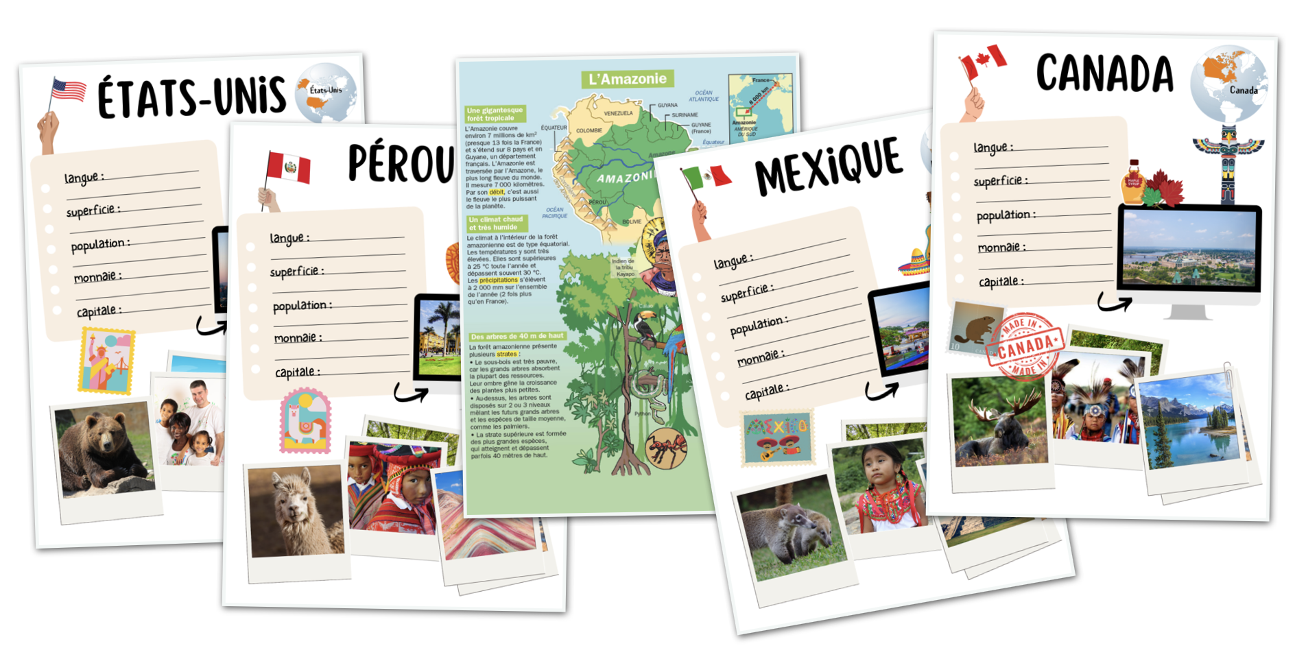 Carnet de voyage autour du monde CE2 – Melimelune